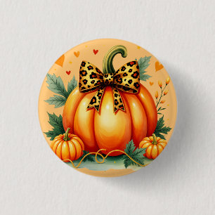 Autumn Pumpkin  3 Cm Round Badge