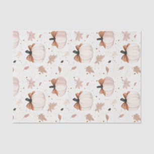 Autumn Pumpkin and Bows Fall Decoupage Tissue Paper