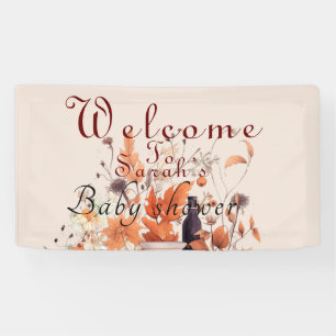  autumn pumpkin Baby shower  Banner