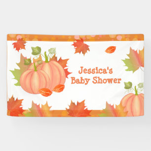 Autumn Pumpkin Baby Shower Banner