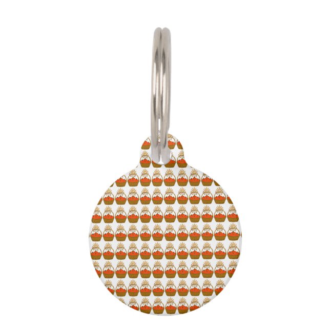 🐾Autumn Pumpkin Basket Pet Tag (Front)