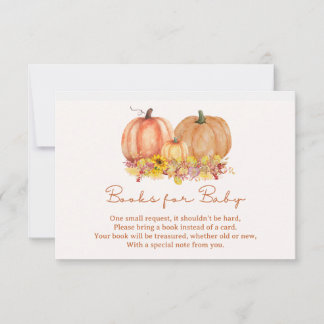 Autumn Pumpkin Books for Baby Card – Boho Fall