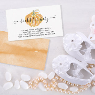 Autumn Pumpkin Books for Baby Enclosure Card