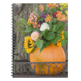 Autumn Pumpkin Bouquet Notebook