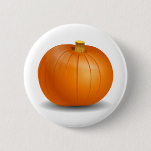 Autumn Pumpkin Button