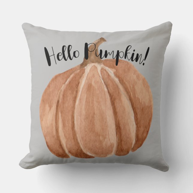Autumn Pumpkin Cushion (Front)