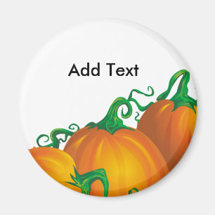 Autumn Pumpkin Customisable Magnet