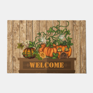 Autumn Pumpkin Door Mat
