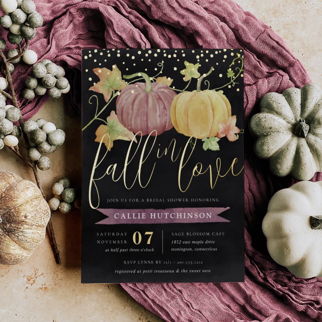 Autumn Pumpkin | Fall Bridal Shower Foil (Creator Uploaded)
