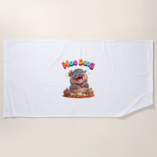 Autumn Pumpkin Fall Foliage Festival! MOO DENG Bab Beach Towel