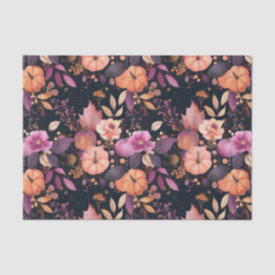 Autumn Pumpkin Fall Leaves Rustic Decoupage Tissue Paper