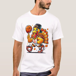 Autumn Pumpkin Fall Sketll Thanksgiving Womens Men T-Shirt