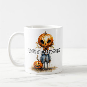 Autumn Pumpkin Fiend   Happy Halloween Coffee Mug
