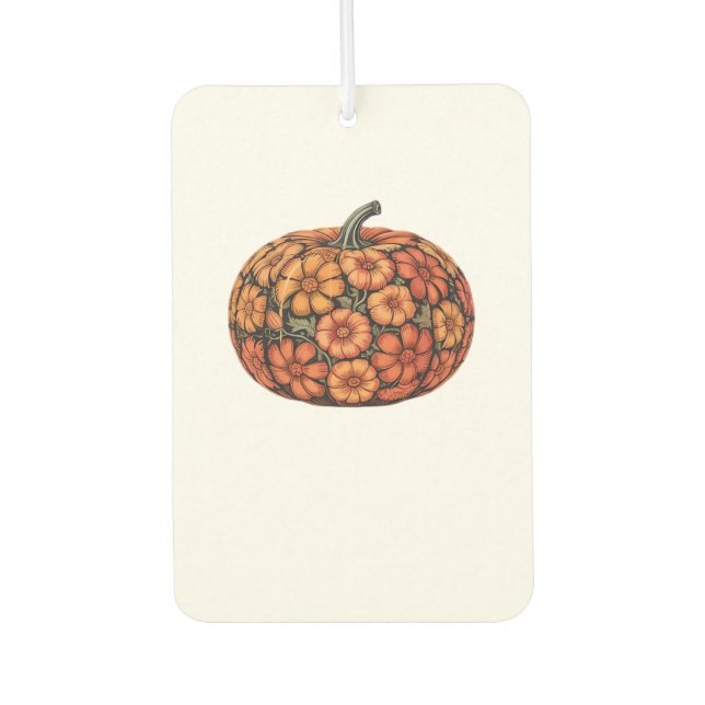 Autumn Pumpkin Halloween Classic T-Shirt.png Car Air Freshener (Front)