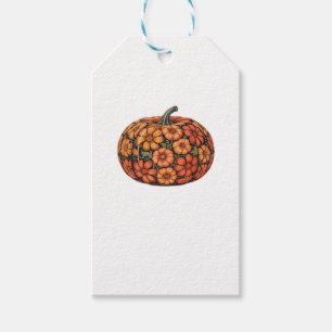 Autumn Pumpkin Halloween Classic T-Shirt.png Gift Tags