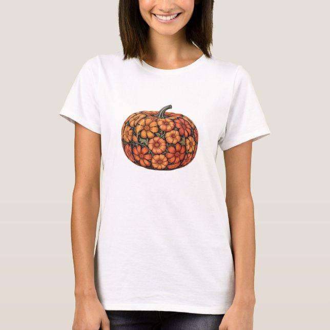 Autumn Pumpkin Halloween Classic T-Shirt.png T-Shirt (Front)