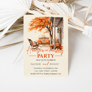 Autumn Pumpkin Housewarming Party Invitation