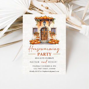 Autumn Pumpkin Housewarming Party Invitation