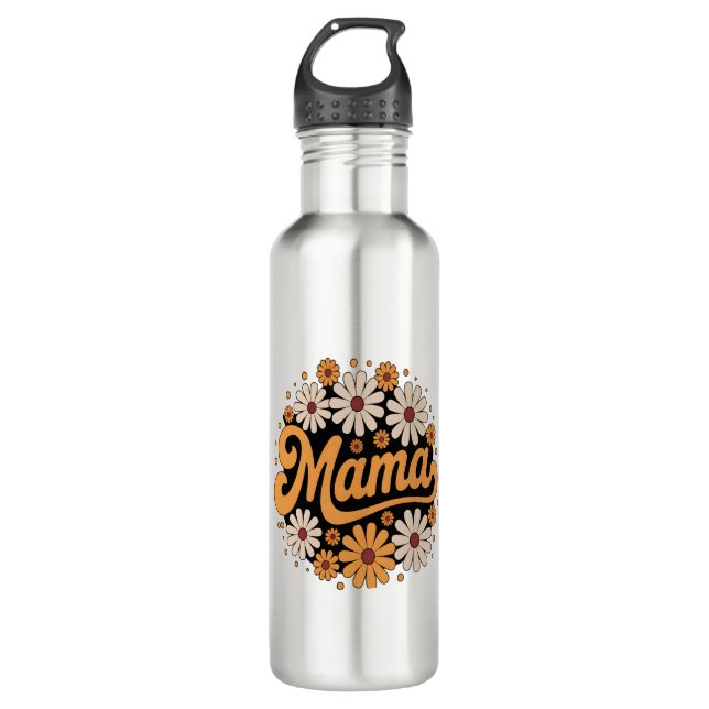 Autumn Pumpkin Mama 710 Ml Water Bottle (Front)