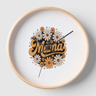 Autumn Pumpkin Mama Clock