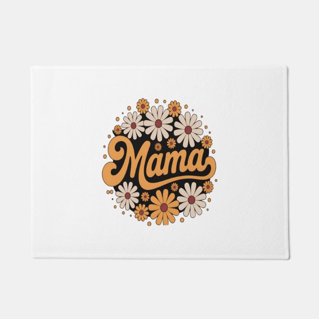 Autumn Pumpkin Mama Doormat (Front)