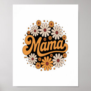 Autumn Pumpkin Mama Poster
