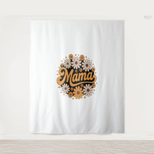 Autumn Pumpkin Mama Tapestry