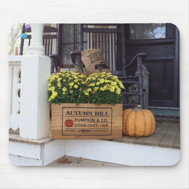 Autumn Pumpkin - Martha's Vineyard Mouse Mat (Front)