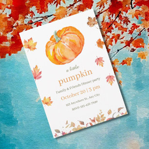 Autumn Pumpkin Party Invite