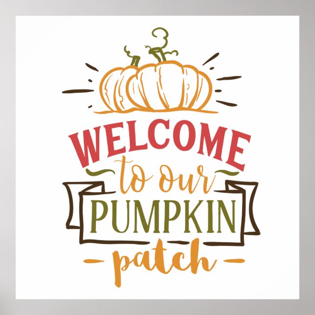 Autumn Pumpkin Patch Poster (Front)