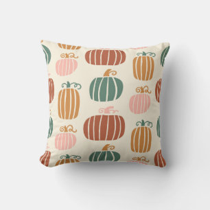 Autumn Pumpkin Pattern Cushion