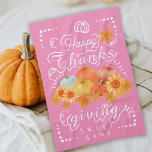 Autumn Pumpkin Pink Tea Towel<br><div class="desc">Attractive pumpkins and sunflower .</div>