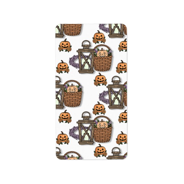 autumn pumpkin spell label (Front)