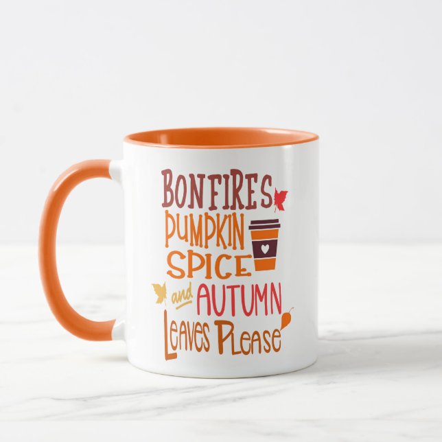 Autumn Pumpkin Spice Mug (Left)