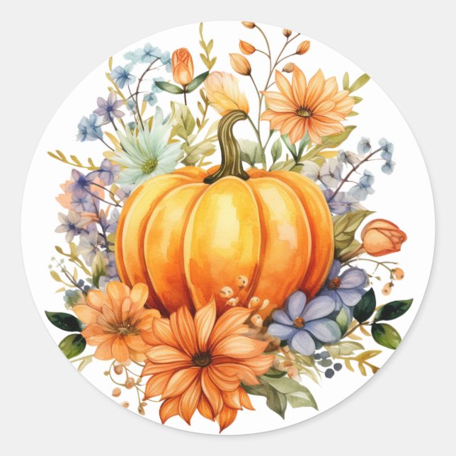 Autumn Pumpkin Stickers (Front)