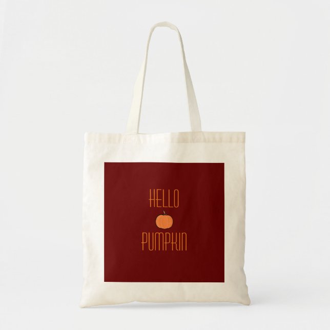 Autumn pumpkin  tote bag (Front)