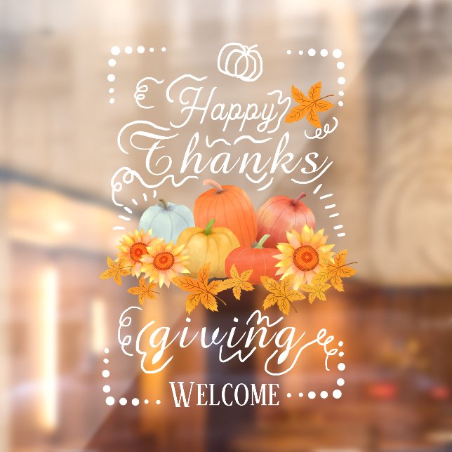 Autumn Pumpkin   Window Cling (Sheet 2)