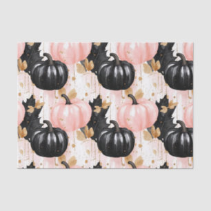 Autumn Pumpkins and Leaves Fall Pattern Decoupage Tissue Paper