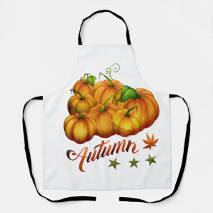 Autumn pumpkins apron