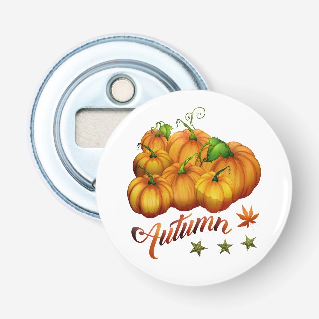 Autumn pumpkins       bottle opener (Front)