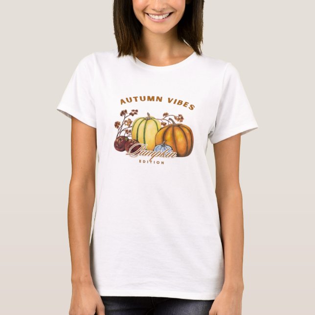 Autumn pumpkins Classic T-Shirt.png T-Shirt (Front)
