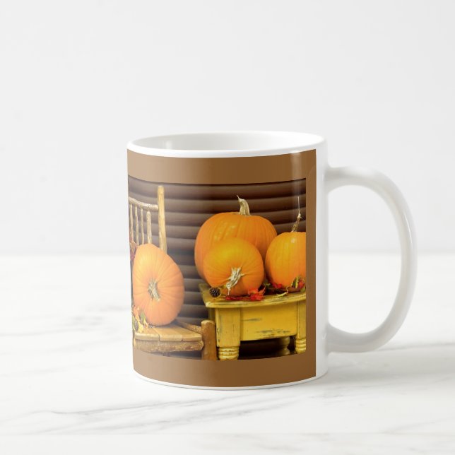 Autumn Pumpkins Coffee Mug (Right)