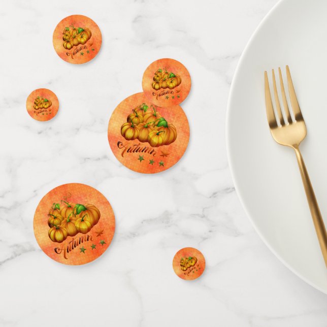 Autumn Pumpkins Confetti (Group)