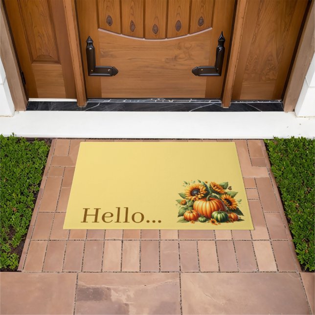 Autumn Pumpkins Doormat (Outdoor)