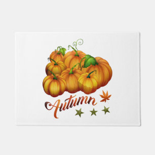 Autumn pumpkins          doormat