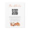 Autumn Pumpkins Florals QR Code Wedding Details