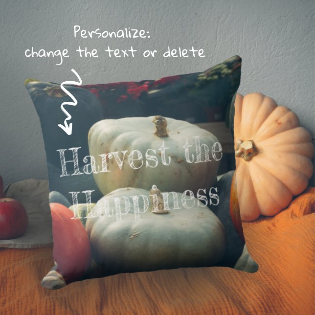  Autumn pumpkins in a rustic garden Cushion (Creator Uploaded)