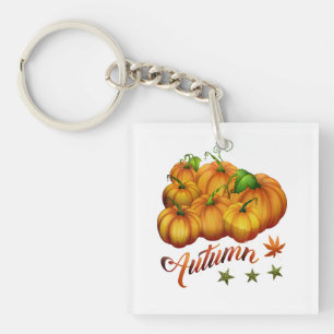 Autumn pumpkins       key ring