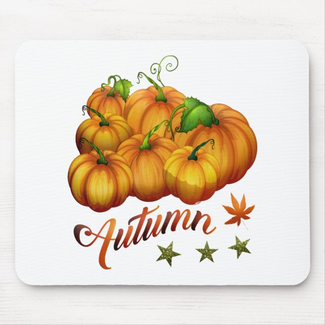Autumn pumpkins       mouse mat (Front)