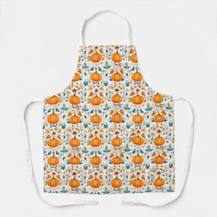 Autumn Pumpkins Print Apron